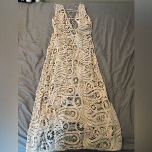 NWT Crochet Maxi Dress Cover-Up